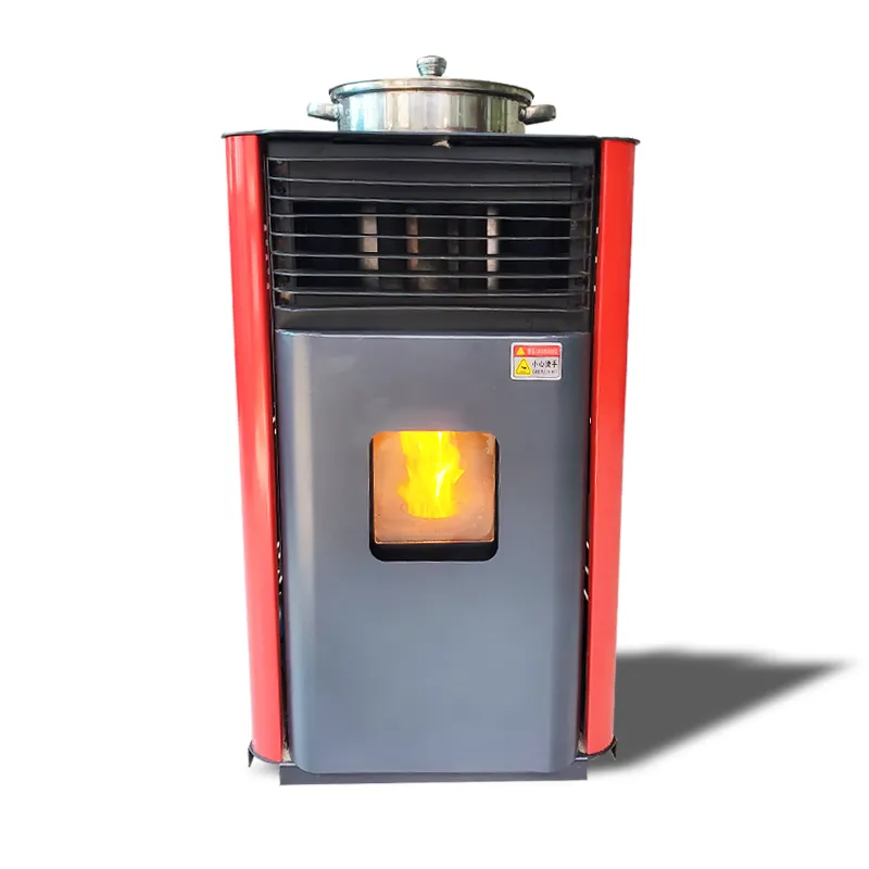 Smart temperature-controlled wood pellet heating stove for winter heating