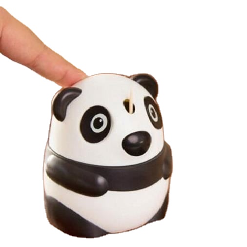 Free Shipping Cartoon Automatic Toothpick Holder Pocket Fashion Cute Panda Shaped Creative Toothpick Box toothpick jar