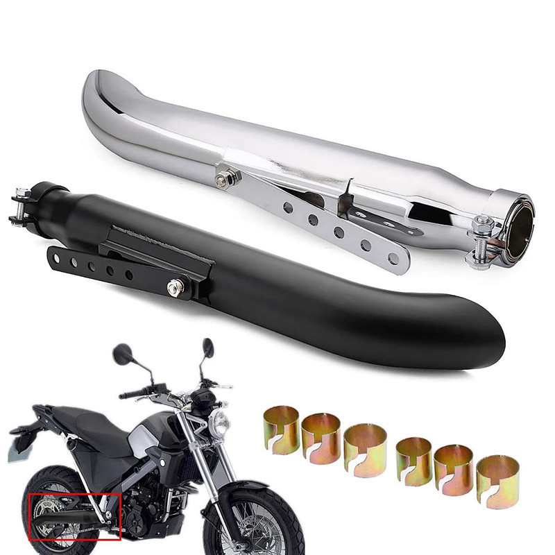 Universal Retro Vintage Electroplating Motorcycle Exhaust Pipe Muffler for cg125 sr400 cb500 vt500