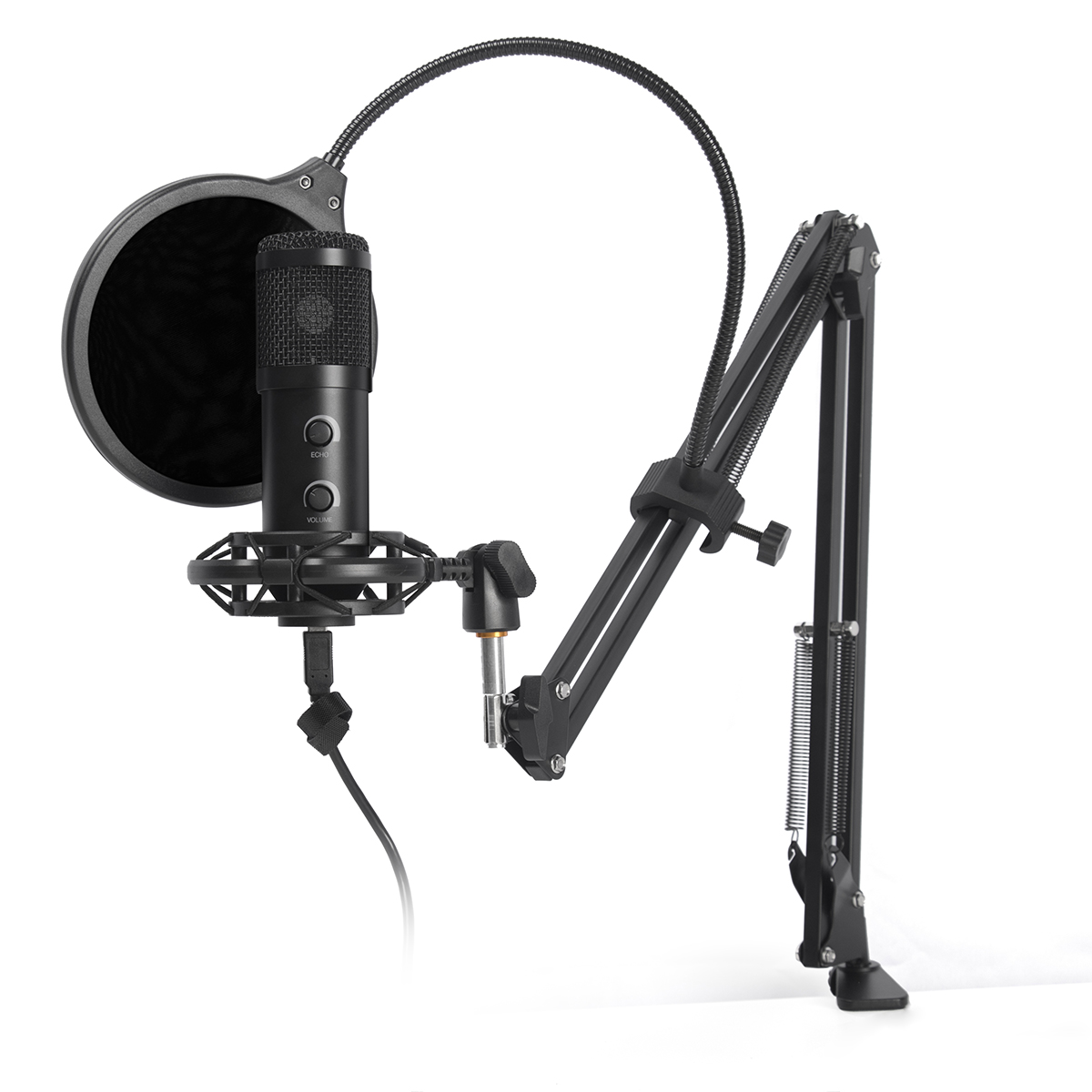 Flyday OEM T058b профессиональный студийный микрофон прямые трансляции микрофон condensador игровой конденсаторный микрофон комплект