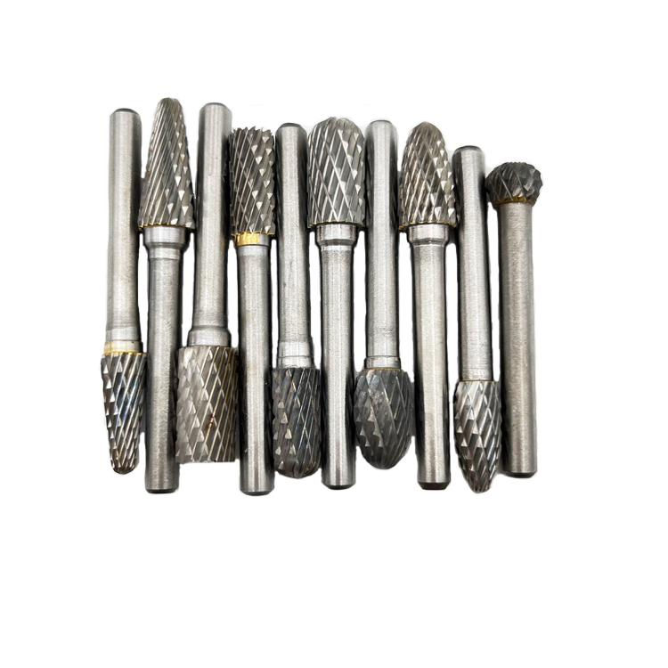 GuHua 10pcs 6mm Tool And Accessory Rotary File Milling Cutter Cemented Carbide Grinding Head