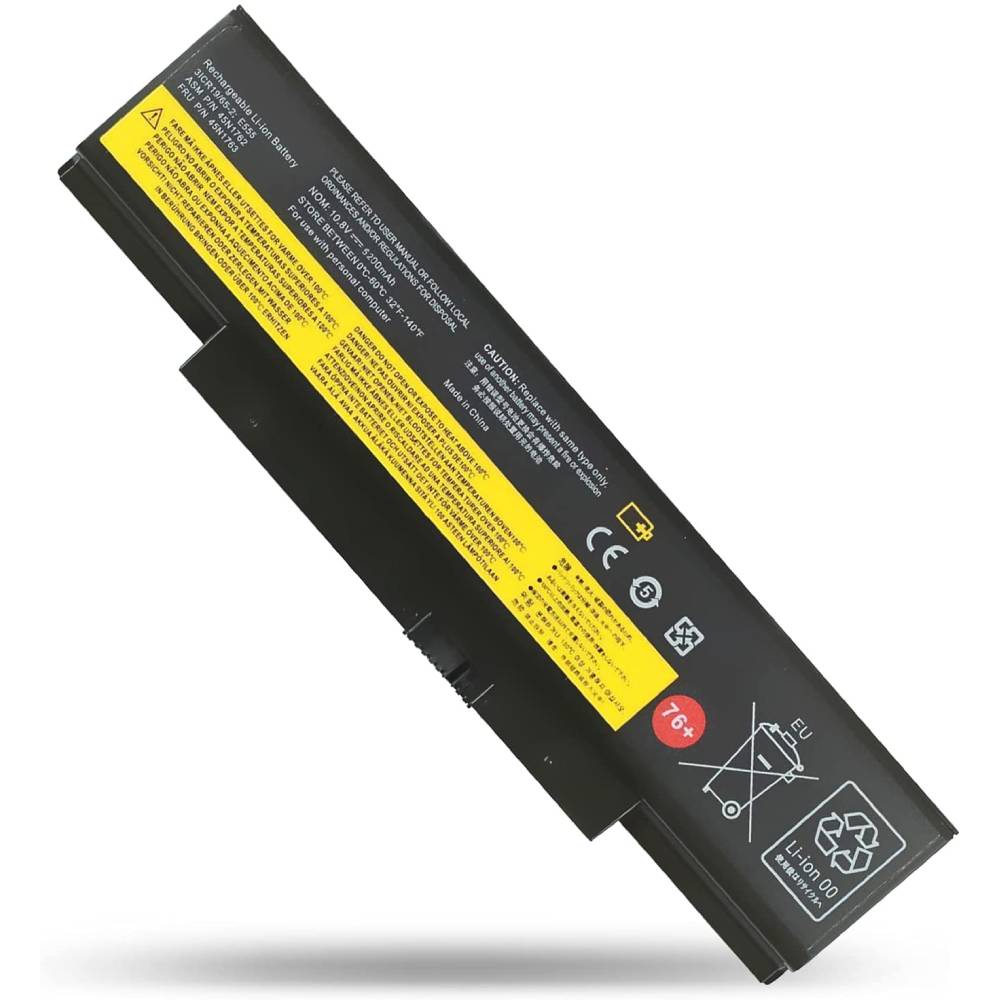 76+ Laptop Battery for Lenovo ThinkPad E550 E555 E560 E565 45N1762 45N1763 45N15E9 45N1758 4X50G53717 45N8961 10.8V 5200mAh