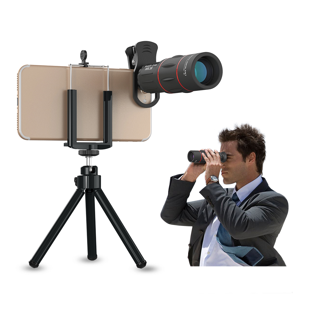 APEXEL 18x25 Двойной фокус Prism Сфера Монокуляр телескоп смартфон 18X оптический зум телеобъектив камеры для мобильного телефона