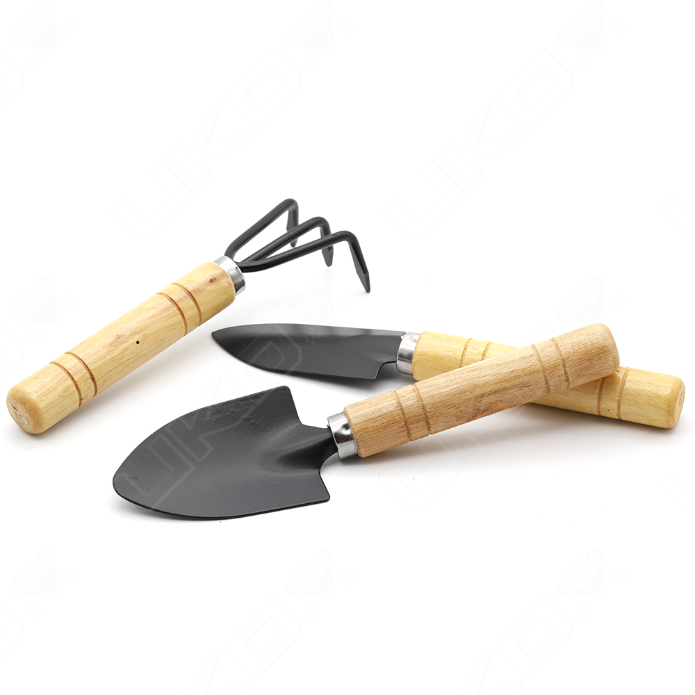 Home gardening tools accessories with shovel and rake