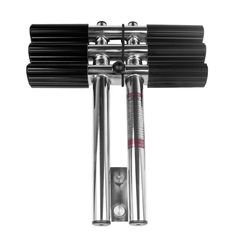 Deluxe Boat Swim Rear Ladder 3 Step Ladder Stainless Steel Telescoping Extendable Ladder