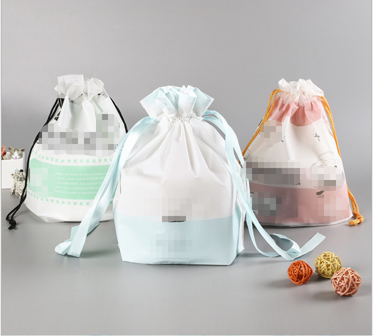 Пользовательские Экологичные peva drawstring пластиковые сумки для хранения с собственным логотипом