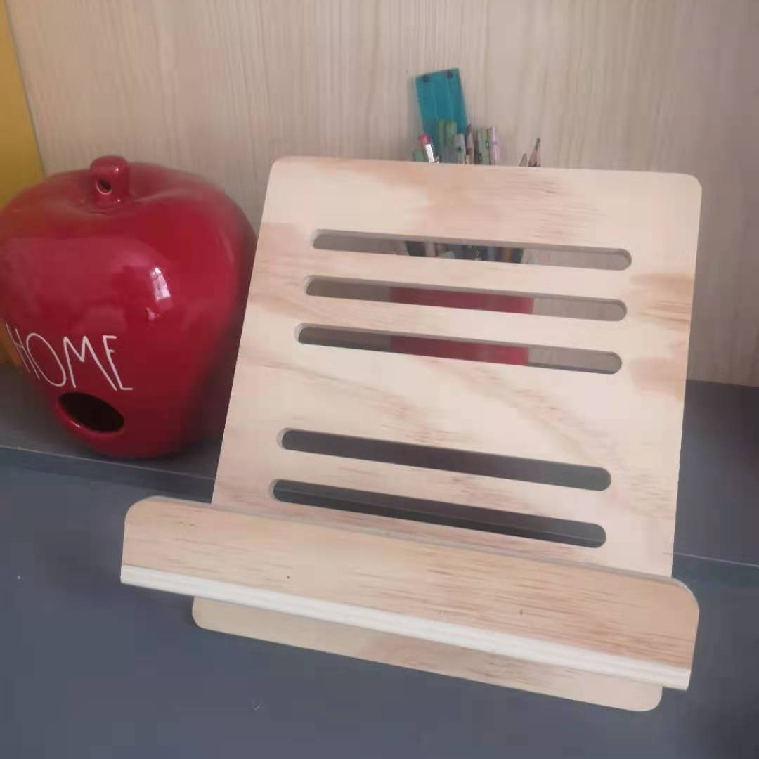 wooden reading Rest - Adjustable Cookbook or book Holder
