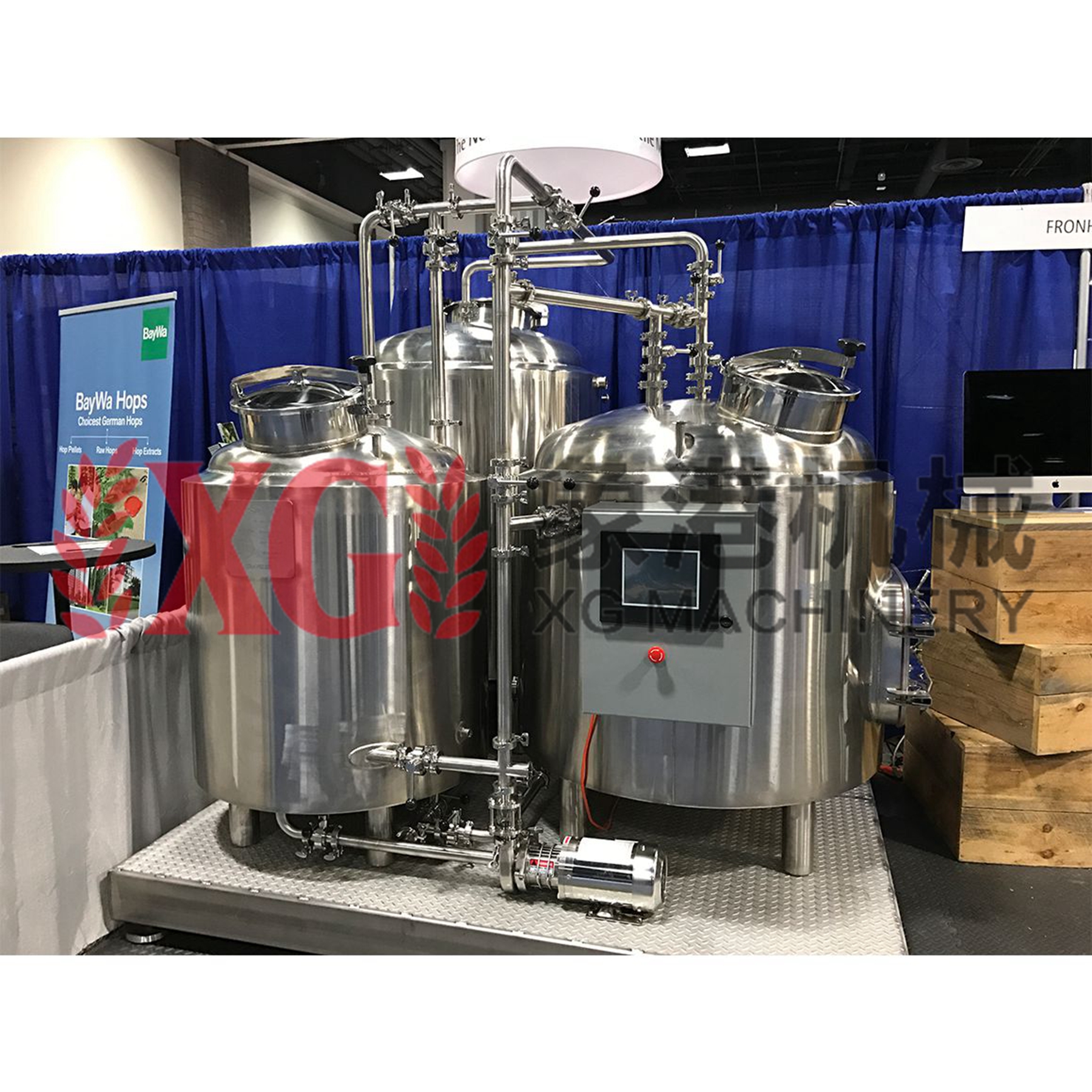Пивоваренная кастрюля 100L 10HL из нержавеющей стали с прямым огнем, большой Таш с ложным дном