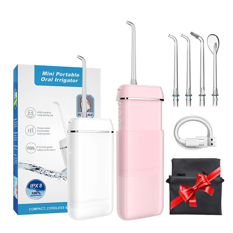 Water pressure ipx8 oral care home use portable water flosser for teeth cleaning
