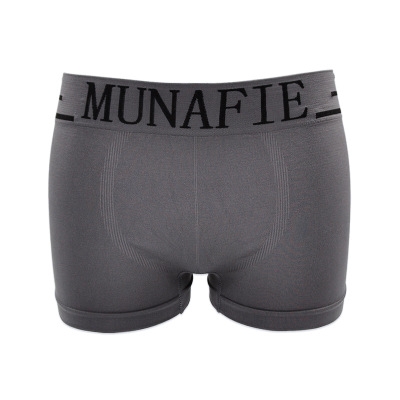 Мужские нейлоновые трусы Munafie, удобные трусы с буквенным принтом, мягкое эластичное нижнее белье, мужские трусы
