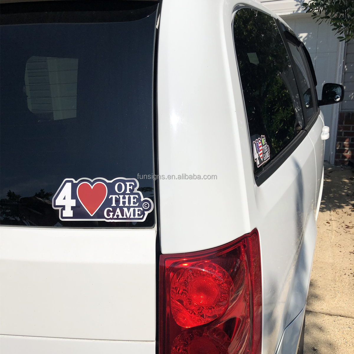 Custom Logo Window Sticker, Weatherproof Die Cut Windshield Bumper Vinyl Car Sticker