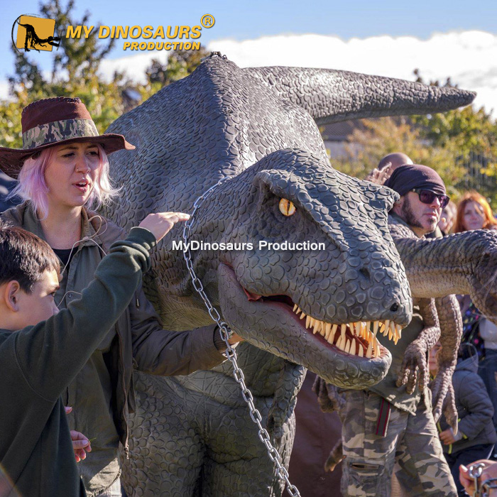 My-Dino реалистичный костюм динозавра с аниматронными глазами для продажи