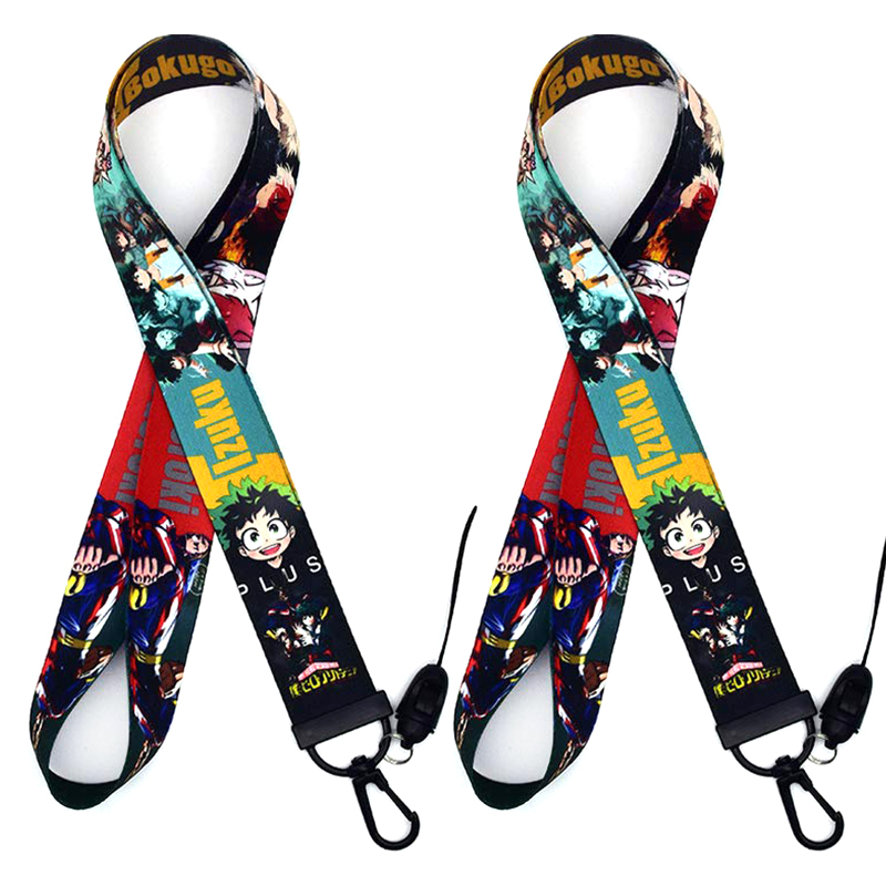 Factory Direct Sale Custom Sublimation Printing Cartoon Anime Neck Strap Lanyard For Kids