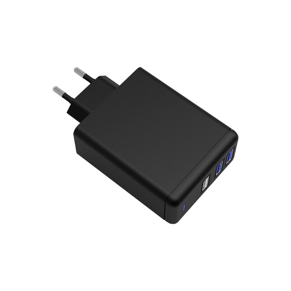 48W 4USB QC 3.0 USB Charger Tablet Fast Wall Charger US EU UK Plug Adapter