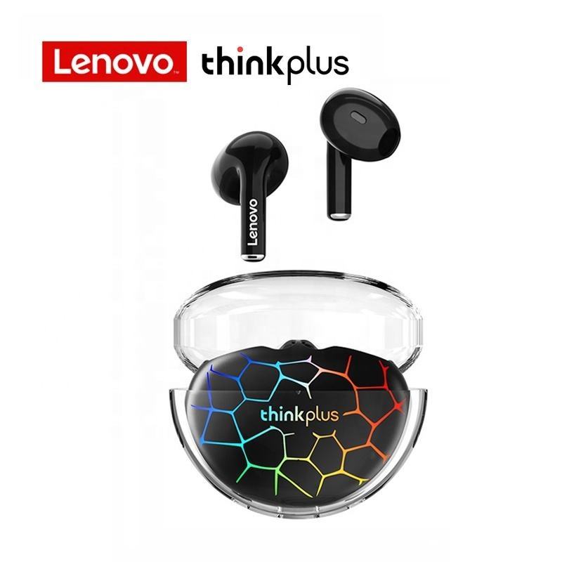 Lenovo Thinkplus Lp80 Pro Rgb Светящиеся прозрачные наушники-вкладыши TWS с беспроводной Audifonos громкой связи Auriculares Bluetooth беспроводных наушников с микрофоном для iphone