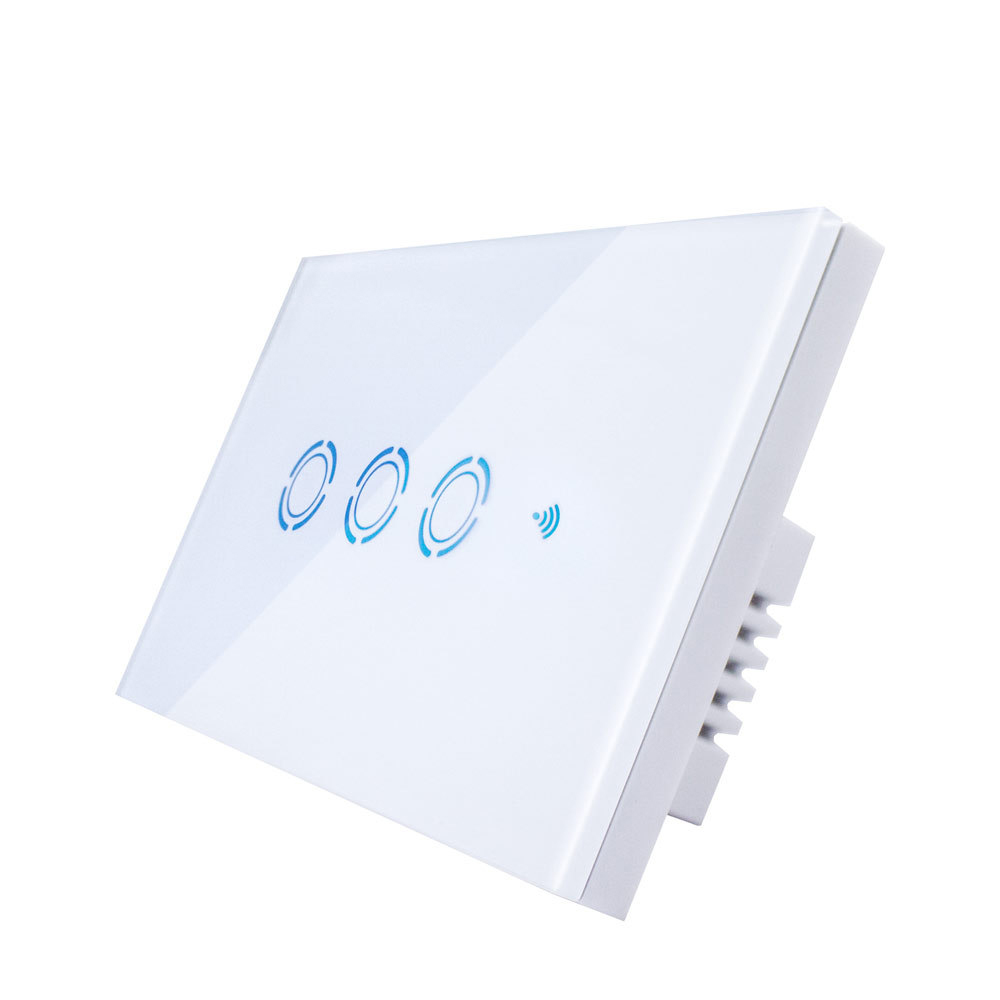 LONGQI умный дом Alexa Совместимость нам стандартный Wi Fi Smart Touch удаленного настенный выключатель света
