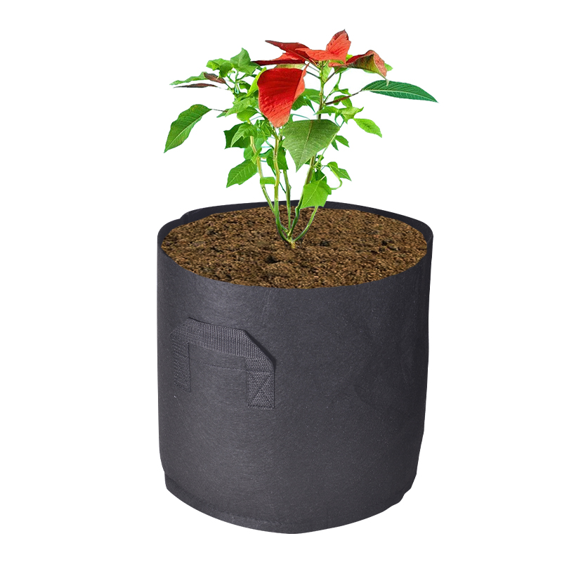 Hot Sale Amazon 6-Pack 5 Gallon 30 Gallon waterproof garden plant black plastic grow bag
