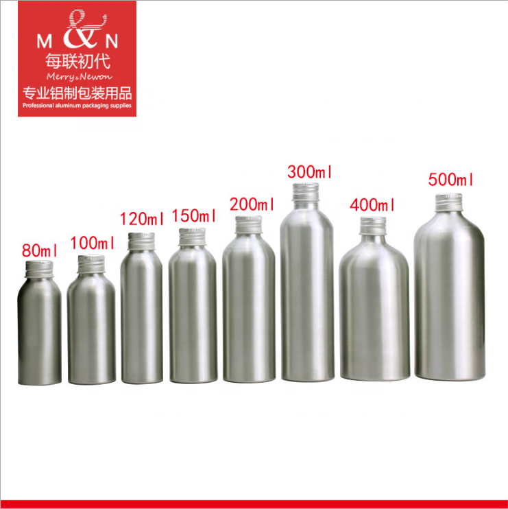 The 80ml-500ml capacity of a variety of aluminum bottle aluminum lid oil bottle water pure metal bottle