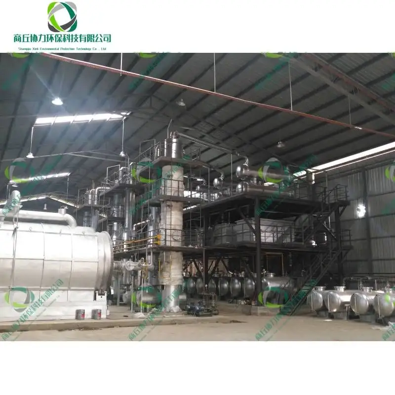 Plastic Distillation Machine Waste Into Diesel Used Motor Oil Recycling Plant For Sale