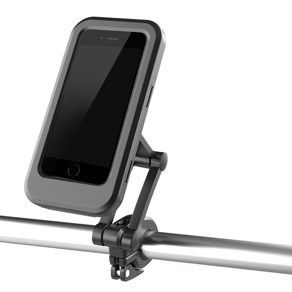 360 Rotating Adjustable Mobile Phone Holder for Bicycle Waterproof Earphone Hole Design Bicycle Handlebar Mobile Phone Bracket
