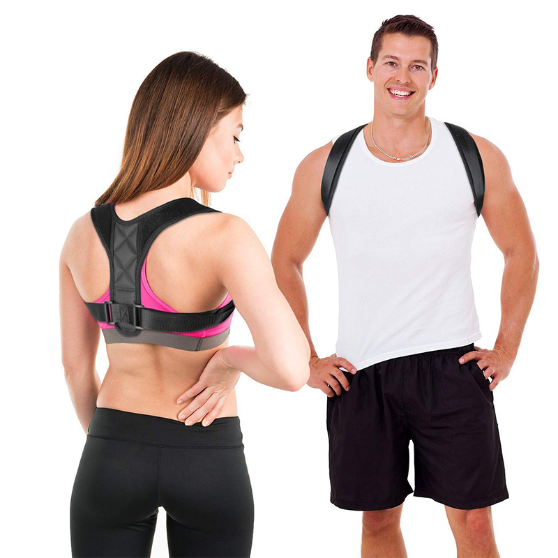 Adjustable Back Support Posture Correct Belt Shoulder Back Support Upper Back Waist Belt