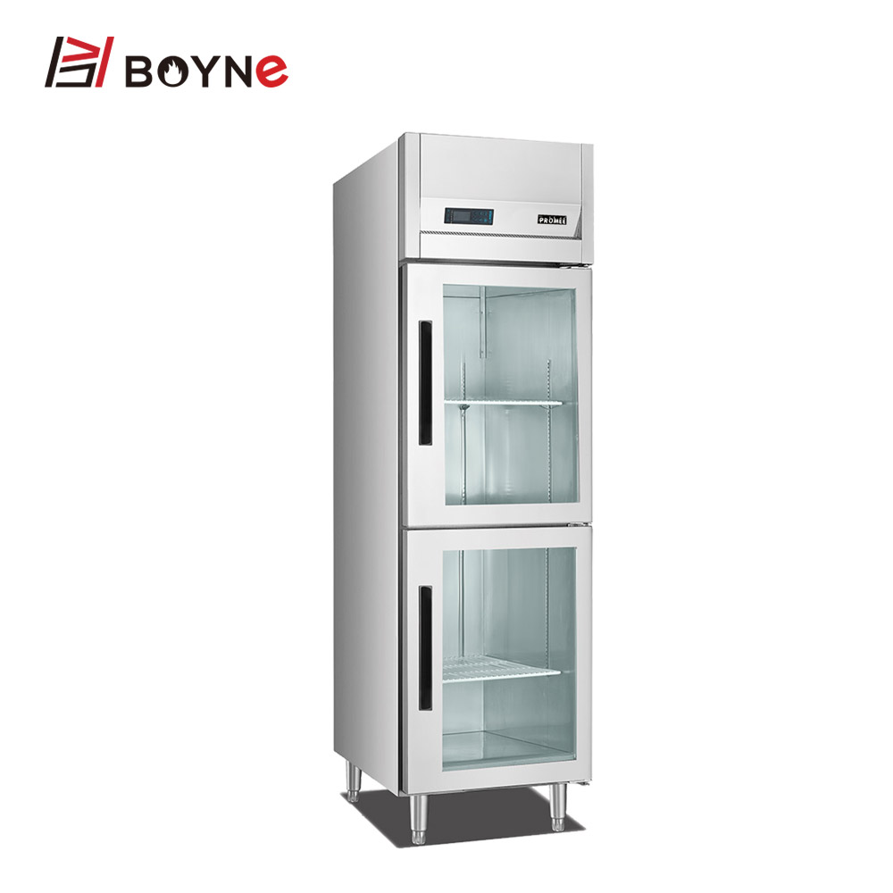 Boyne кухонный продукт оптовая цена 6 стеклянная дверь морозильник холодильник дисплей электронный коммерческий холодильник для мяса