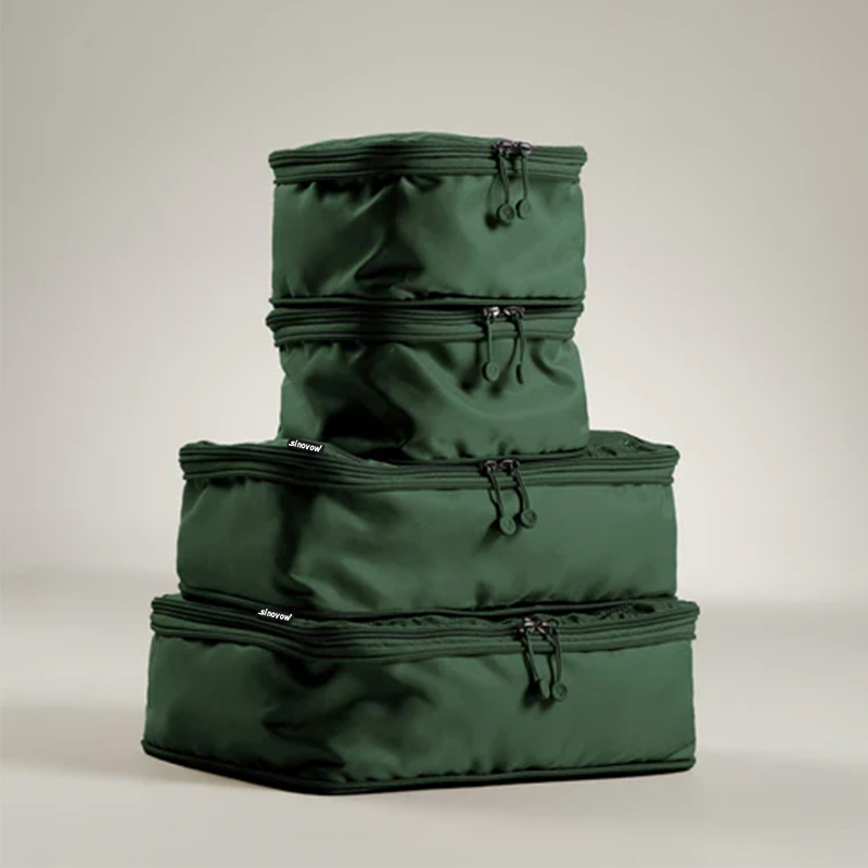 Multifunctional Luggage Organizer Bag 4 Piece Set Travel Packing Cubes For Suitcases