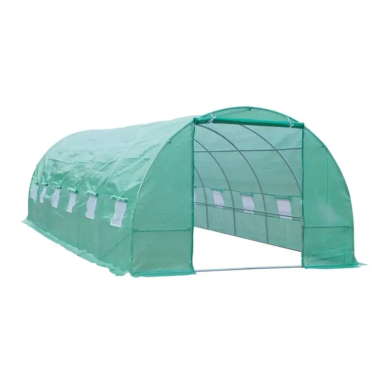 Выращивание Polytunnel Walk-in парниковый поли-туннель коммерческих агрикультурные теплицы