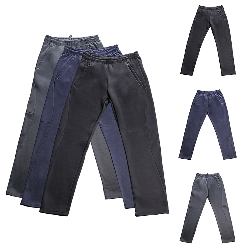 Wholesale men's warm thick casual trousers multi-pocket trousers men's winter trousers