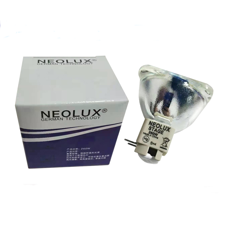 Neolux Metal Halide beam Lamps E20.6 Platinum 260W Unishape Stage Bulbs 10R For 10R beam moving head Lights