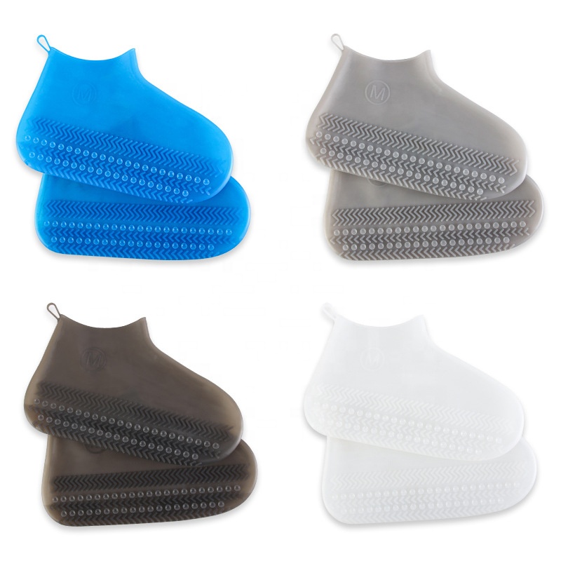 Hot Sale Clear Rain Boot Anti Slip Rainy Reusable Waterproof Rubber Silicone Shoe Case