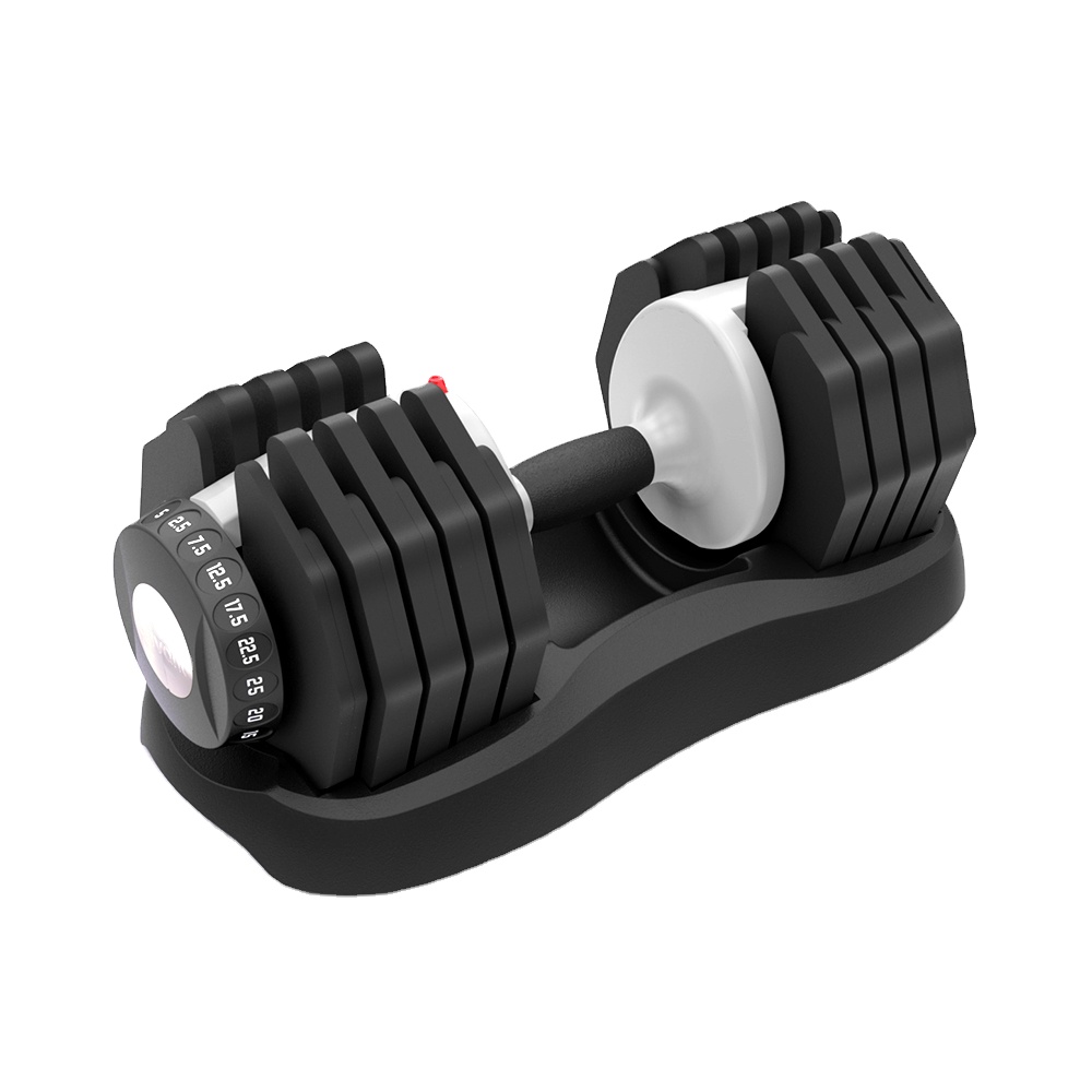 Ativafit Регулируемая гантель 55lb фитнес циферблат для гимнастического зала с ручкой для силовых тренировок 25 кг вес гантелей регулируемые комплект с бюстгальтером