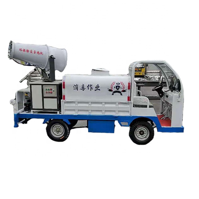 Energy saving environmental protection electric sprinkler four wheel fog gun car
