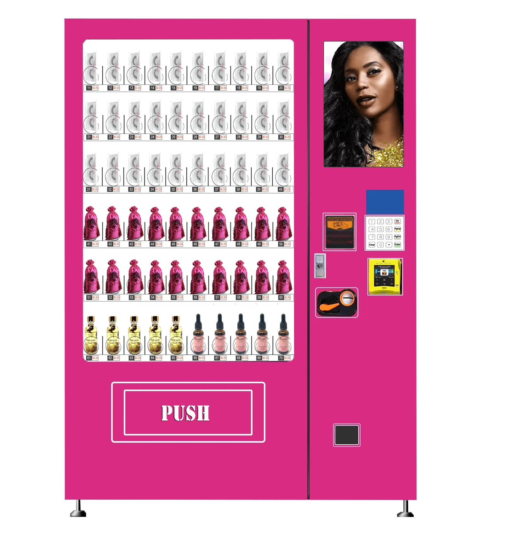 High repeat purchase lash hair beauty vending machine