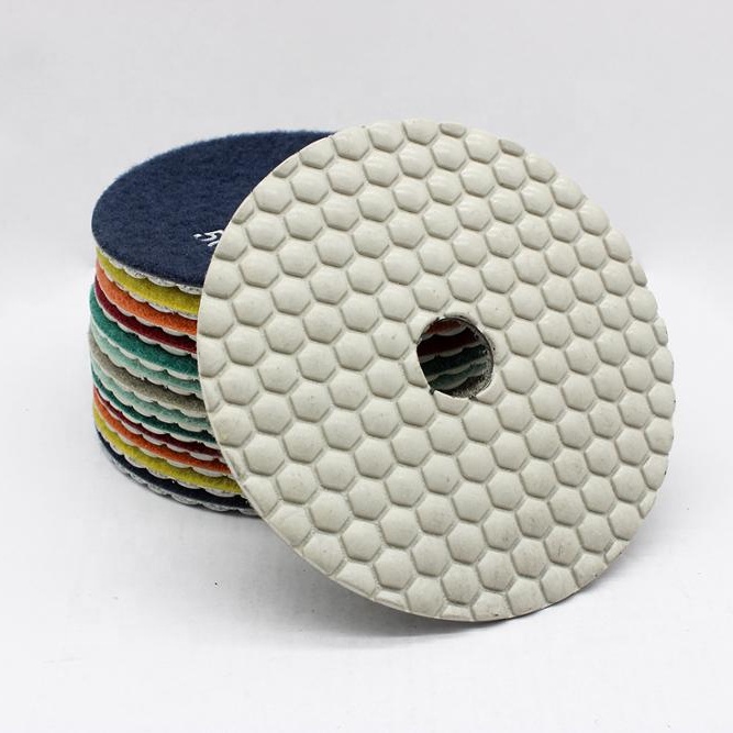 Высокий класс 3 шаг Белый сухой 5 "Diamond польский Pad