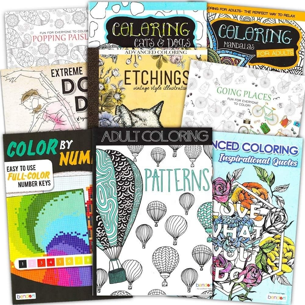 Hign Quality Wholesale Custom Printing Adult Drawing Painting Kids Coloring Book