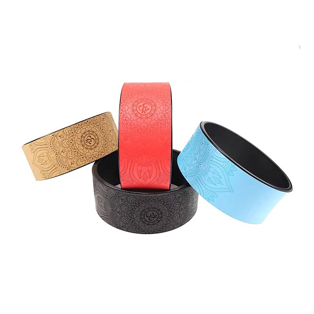 Dharma yoga wheel cork yoga wheel roller set