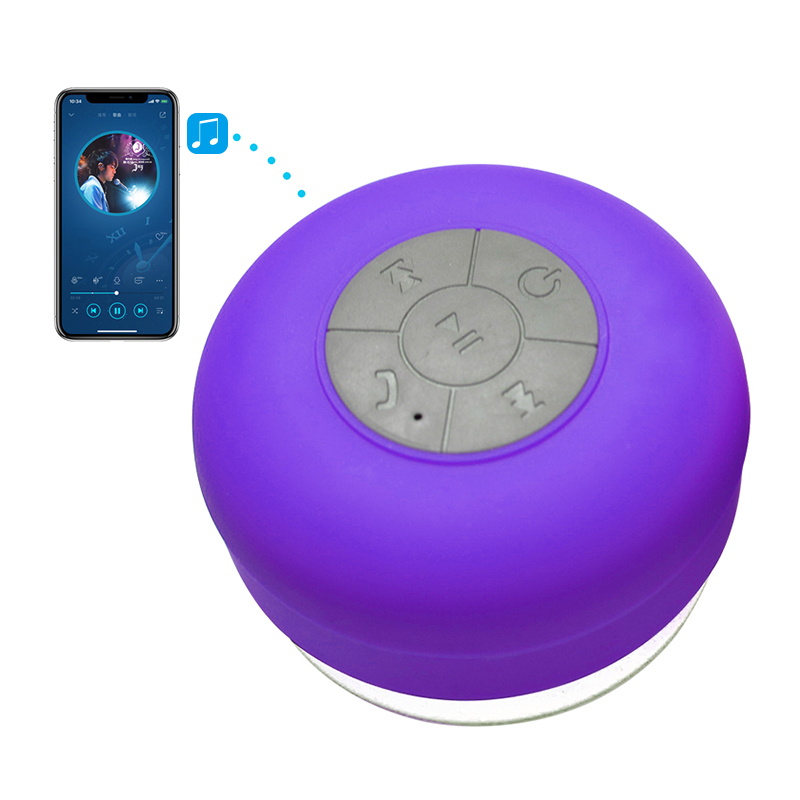 Китайский производитель, лучшее качество, Фиолетовый Круглый Мини-bluetooth-динамик с микрофоном
