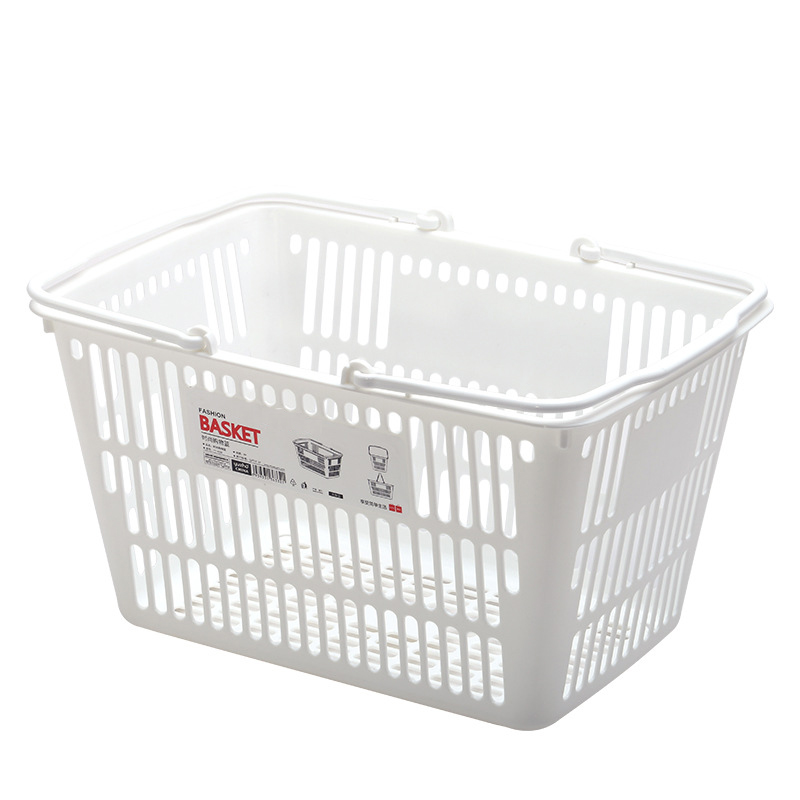 Cosmetic Snacks Hollow Storage Basket Portable Plastic Shopping Basket Convenience Store Supermarket Shopping Basket