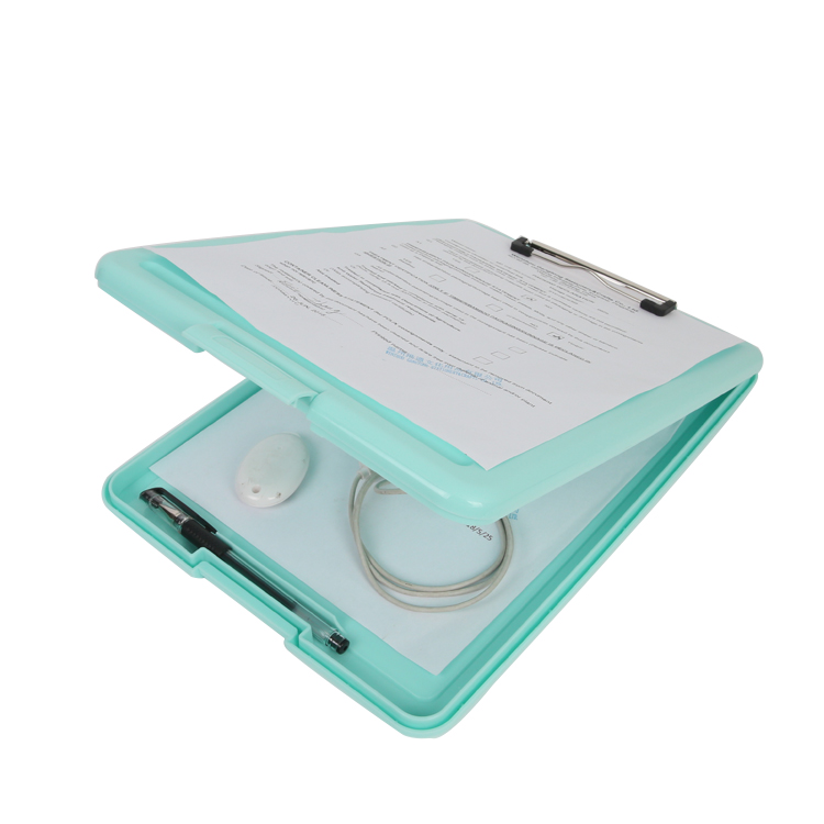 Promotional Eco friendly Slim Plastic Clip board with Portable large capacity Storage Nursing Clipboard