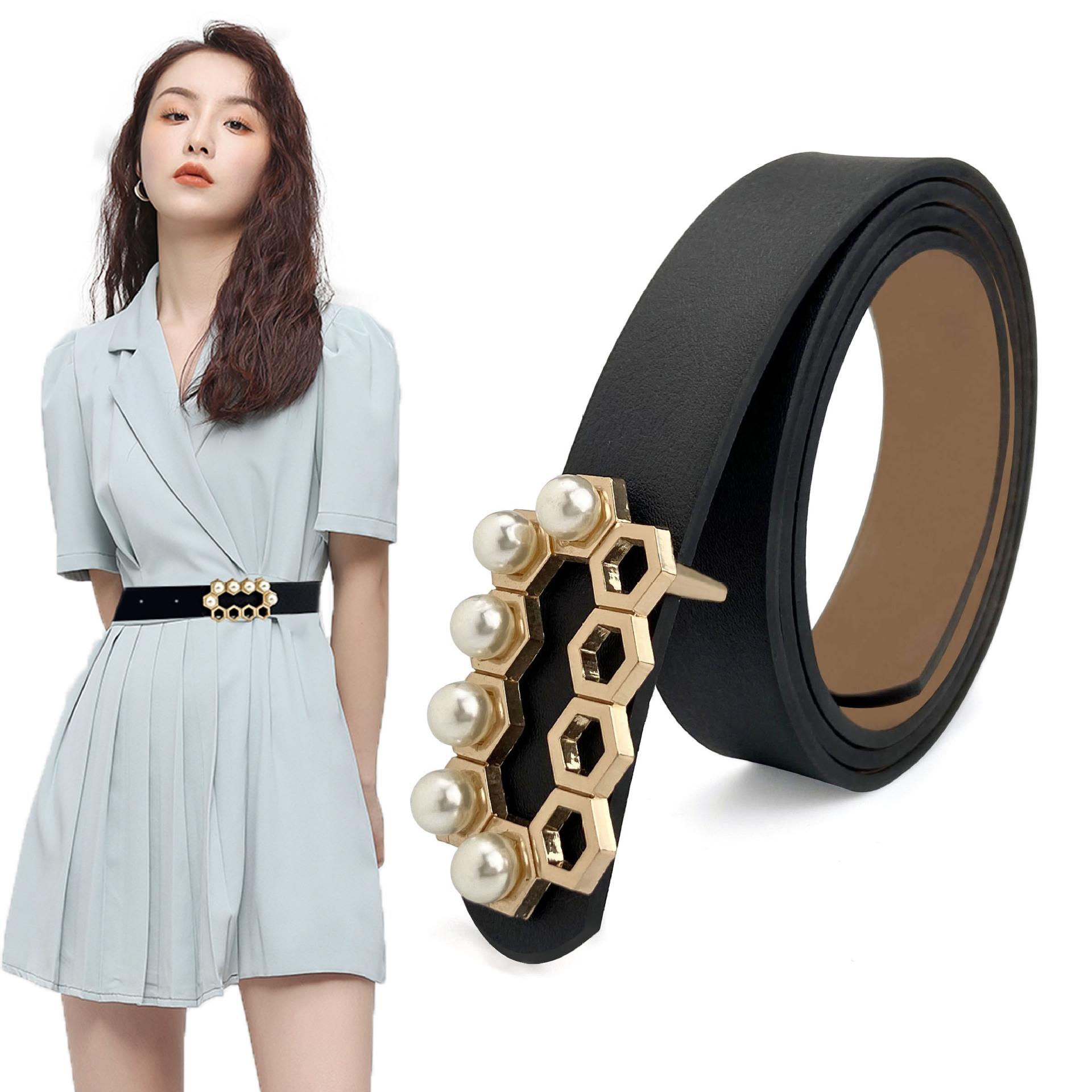 Time-limited Light Brown Color Watermelon Red Color Gray Color Other Belt Accessories