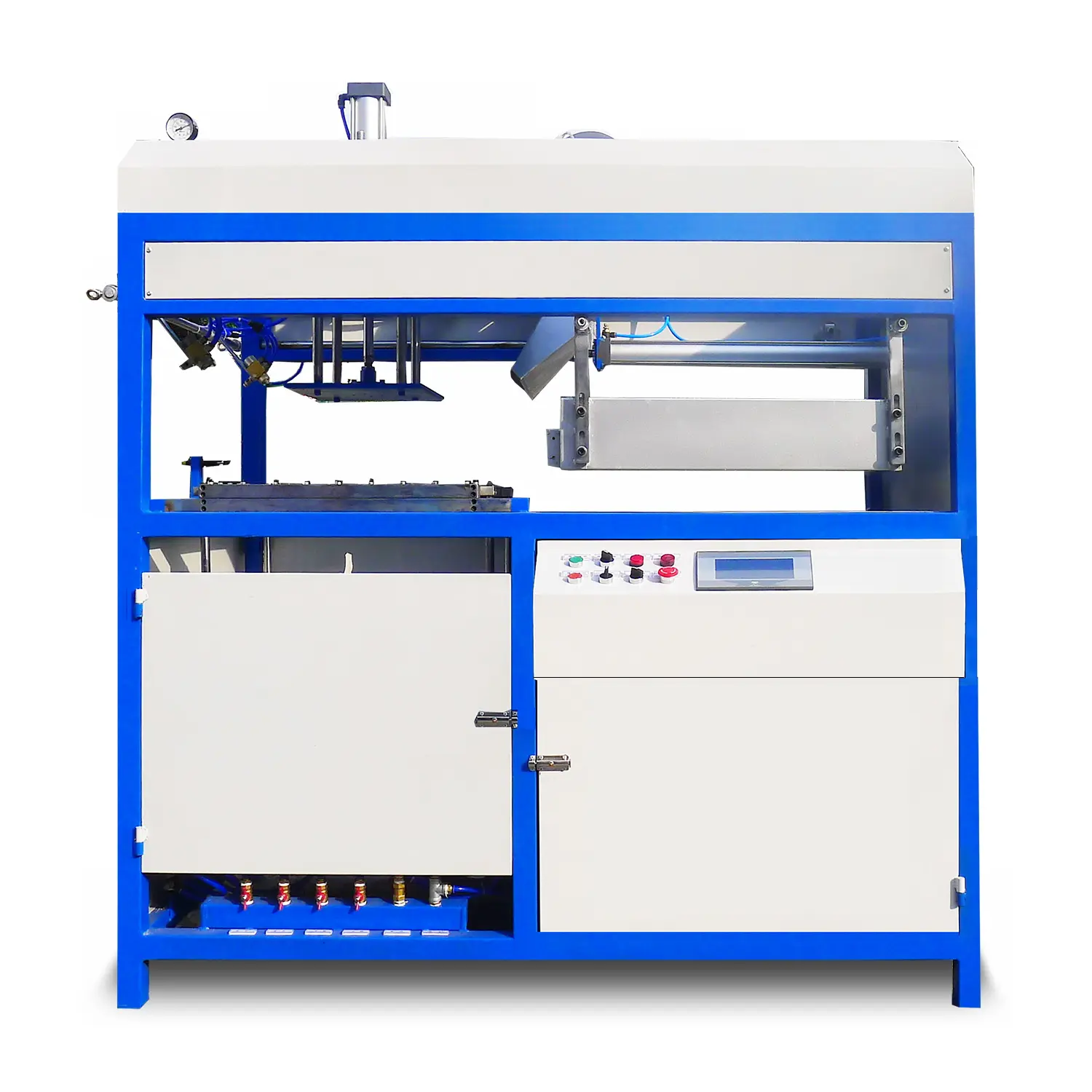 Low cost  Semi automatic Vacuum Forming Thermoforming Machine manual for plastic tray