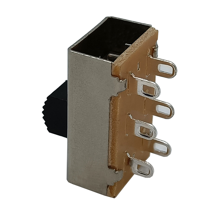 Alternating current Mini 6 pins 2 position 250VAC 3A toggle Electronic Horizontal sliding switch momentary Slide Switches
