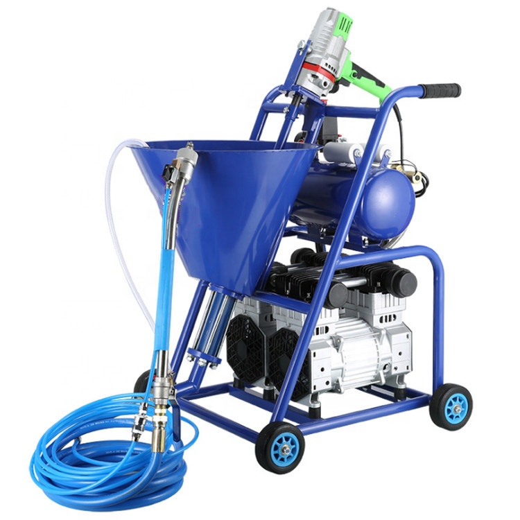 Double air compressor stronger power paint putty spraying machine
