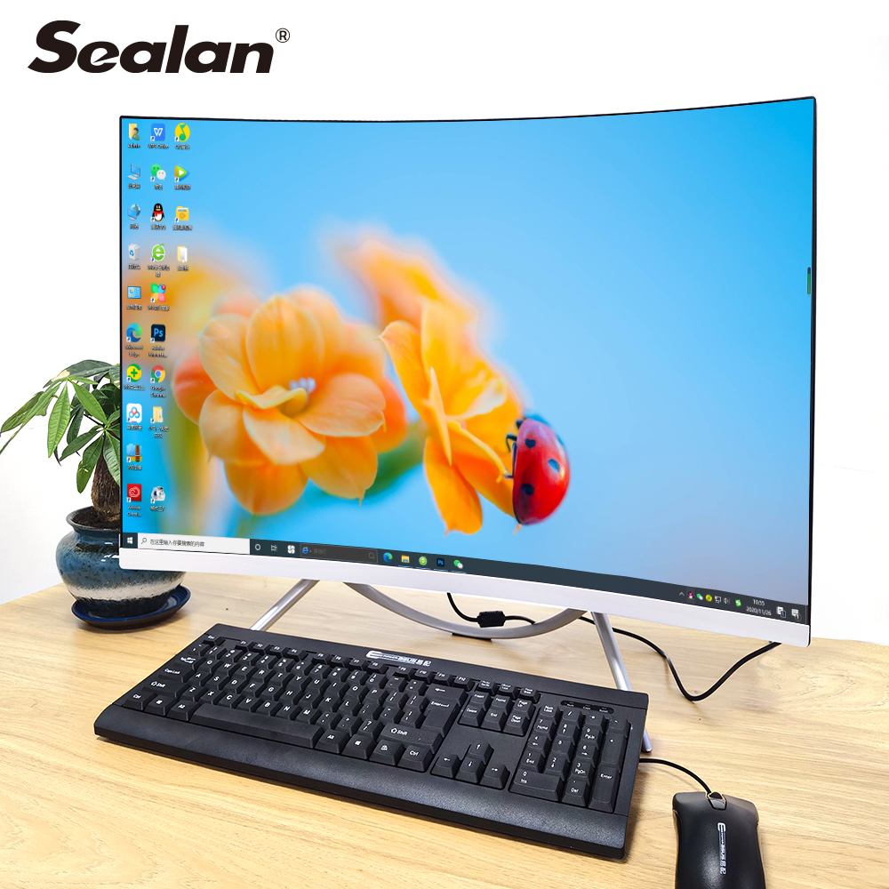 SEALAN, 27 дюймов, i7-4960, лучший игровой Настольный ПК, изогнутый дисплей fhd, экран, ОЗУ 16 ГБ, HDD, 1 ТБ, шестиядерный игровой компьютер