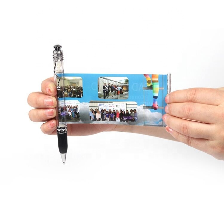 Promotional Double Side Printing Flag Pen Custom Logo Pull Out Banner Pen