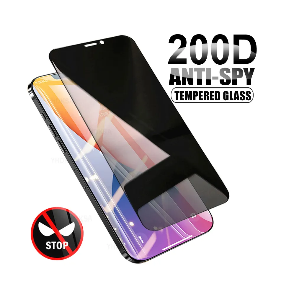 2000D Curved Protective Glass For iphone 6 6S 7 8 Plus SE Screen Protector For iphone X XR XS 11 12 Pro Max Tempered Glass