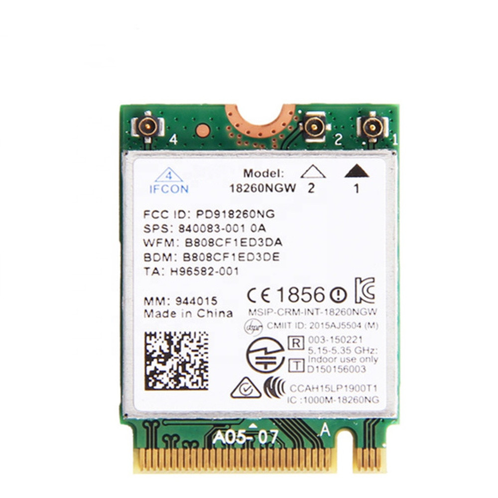 Трехдиапазонная Беспроводная плата AC 18260 18260NGW M.2 KEY A 867 Мбит/с для WiGig 2,4/5 ГГц BT4.2 SPS:8400830010A as 9260ac 9260ngw