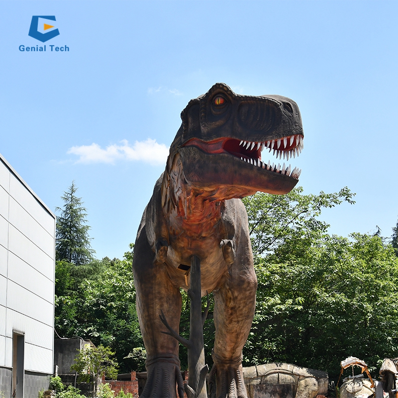 Гигантские динозавры t-rex, аниматронный динозавр