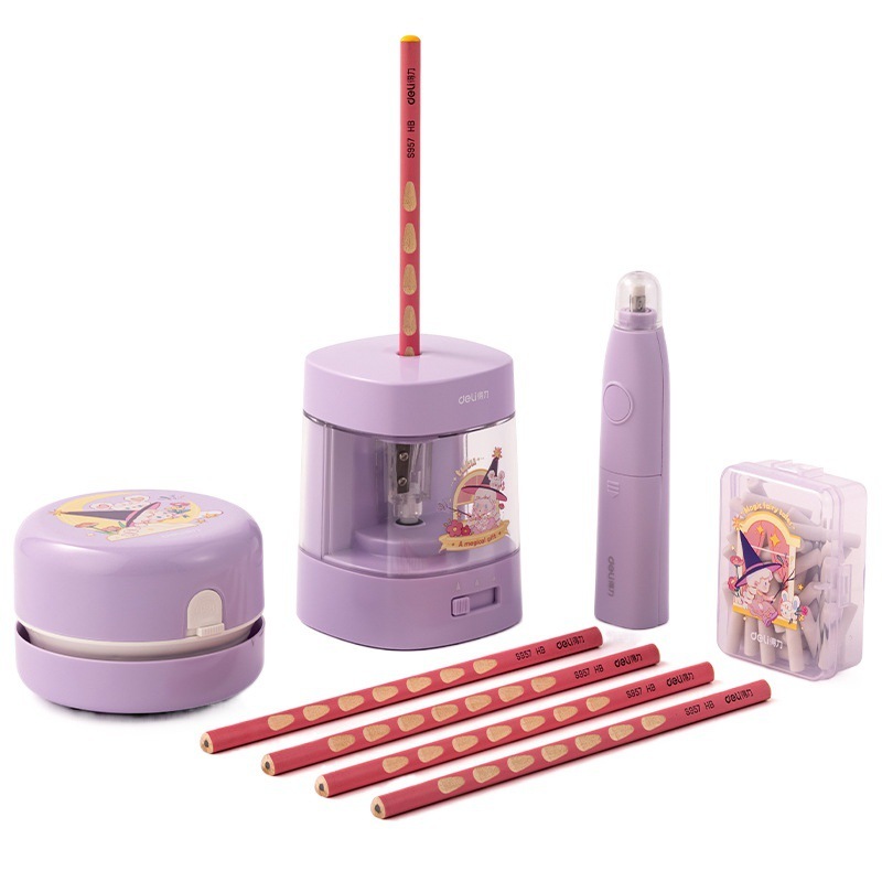 Electric stationery set for elementary school students to start school season school supplies Halloween birthday surprise gifts